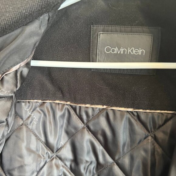 Calvin Klein Jacket Mens Medium Black Long Sleeve Full Zipper Pockets Outdoor - Picture 6 of 8